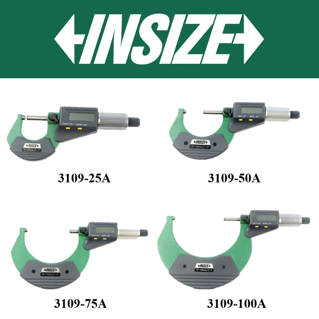 Micrometro exterior digital 50-75mm INSIZE 3109-75A