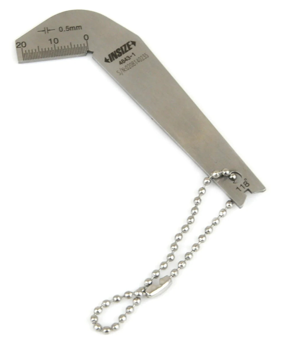 Galga afilado de brocas 118° INSIZE 4843-1