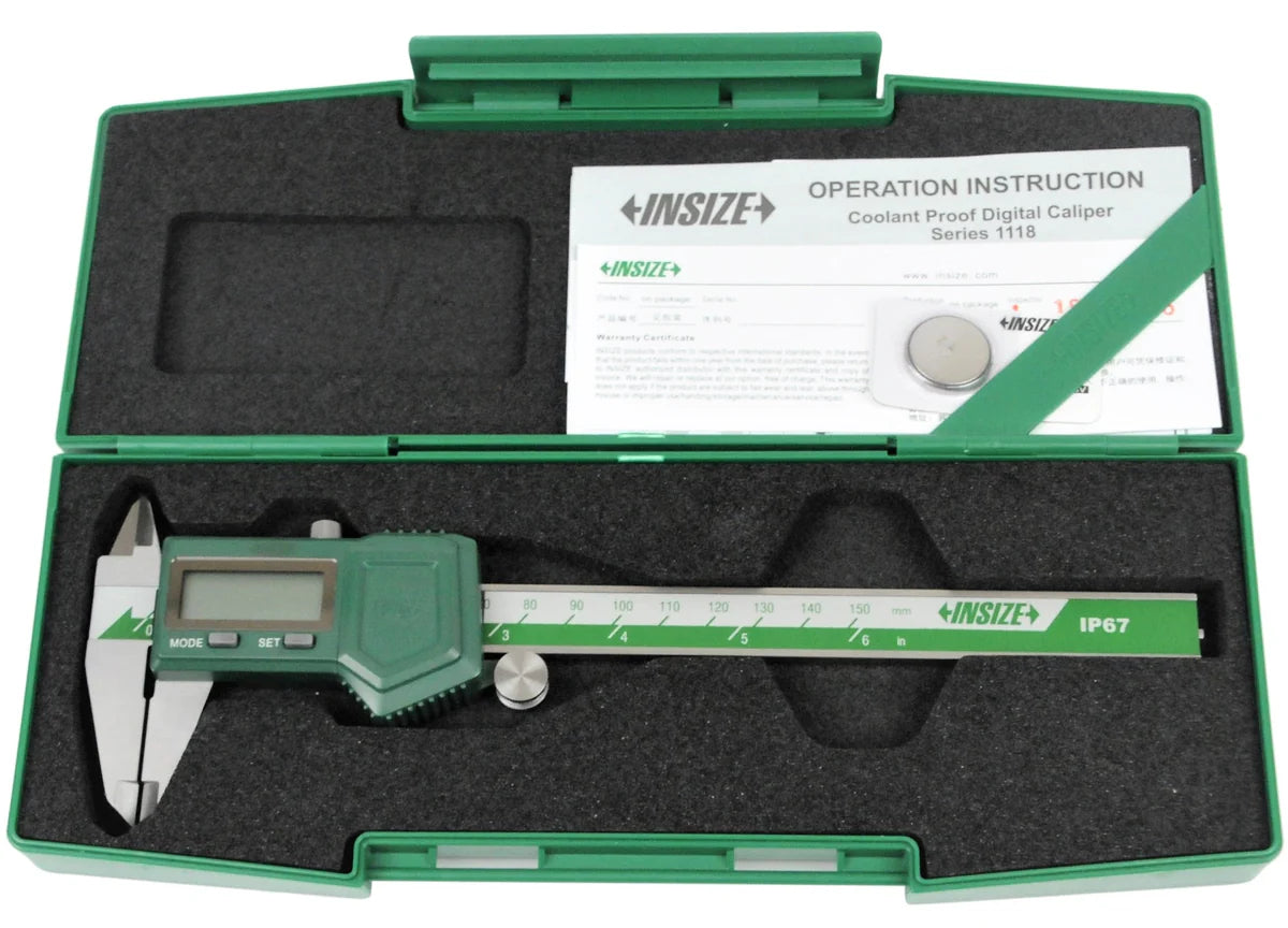 Pie de metro digital waterproof IP67 (antihumedad) 150mm INSIZE 1118-150B