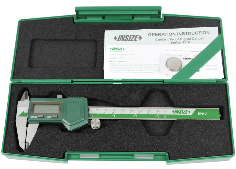 Pie de metro digital waterproof IP67 (antihumedad) 150mm INSIZE 1118-150B