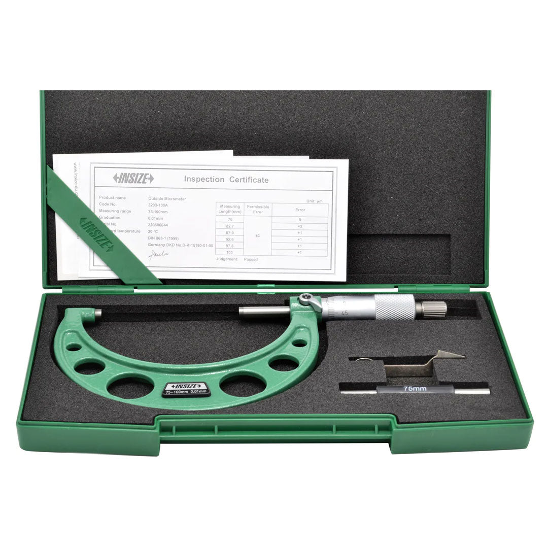 Micrometro de exterior analogo 200-225mm INSIZE 3203-225A