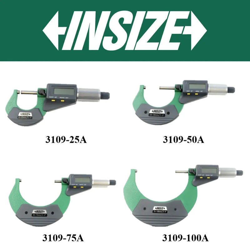 Micrometro exterior digital 50-75mm INSIZE 3109-75A