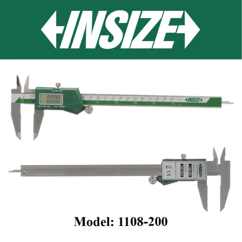 Pie de metro digital 200mm o 8 pulgadas INSIZE 1108-200