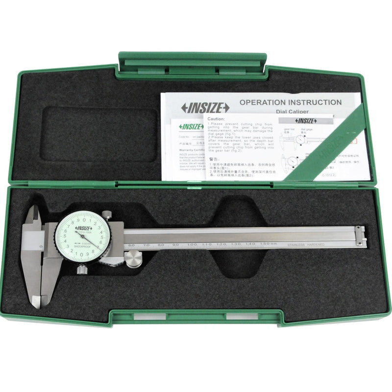 Pie de metro con reloj 150mm (0.02mm) INSIZE  1312-150A