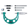 Micrometro de exterior con yunques intercambiables 0-100mm INSIZE 3206-100A