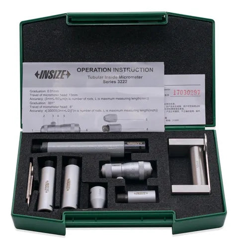 Micrometro de interior tubular 50-600mm INSIZE 3222-600